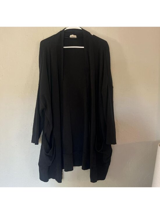 pact Sweaters - Pact Women's Black Cardigan